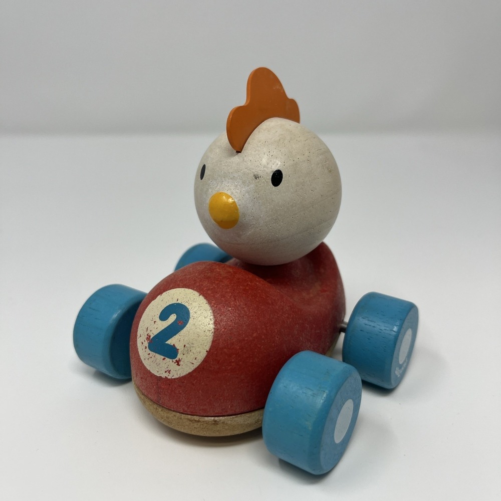 Plan Toys Chicken Racer Wooden Toy Car